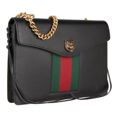 gucci black bag with lion head|Gucci dionysus leather bag.